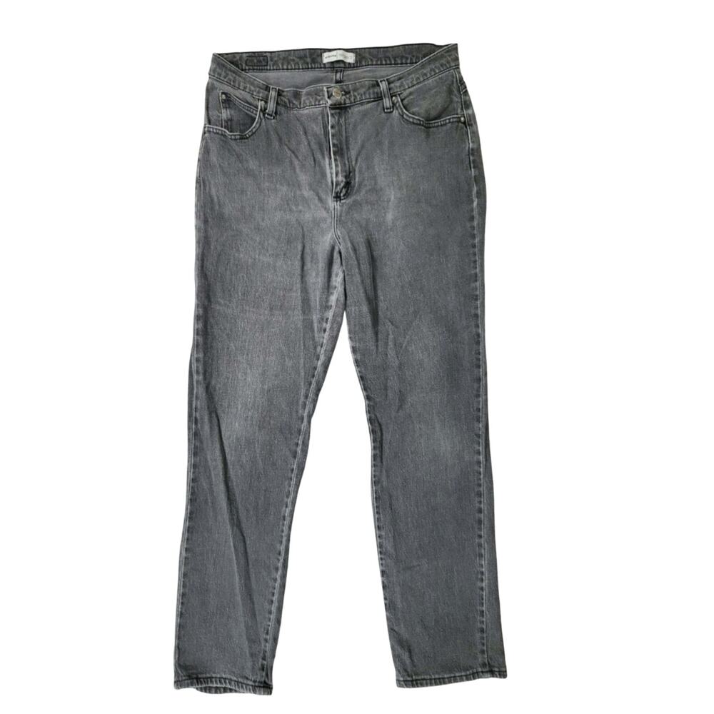 90's Riders by Lee Women's Gray Relaxed Fit Straight Leg Denim Jeans Size 14M